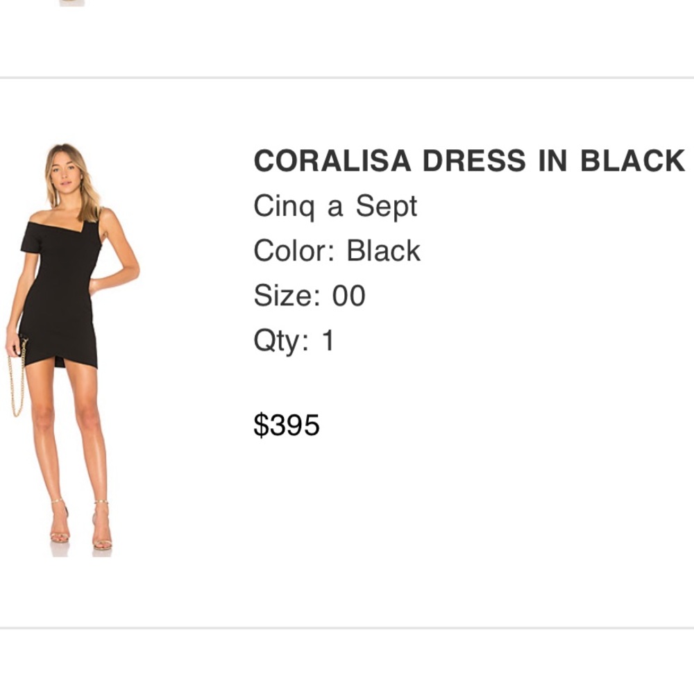 Cinq a Sept Coralisa Dress in black